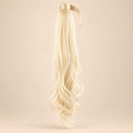 Wrap Around Ponytail 80 cm – Licht Platinablond 613 | De HaarBoetiek