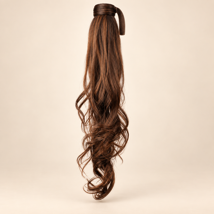 Wrap Around Ponytail 80 cm – Donkerbruin Koper M2/30 | De HaarBoetiek