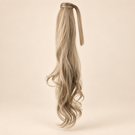 Wrap Around Ponytail 80 cm – Asbruin Zandblond M8/25 | De HaarBoetiek