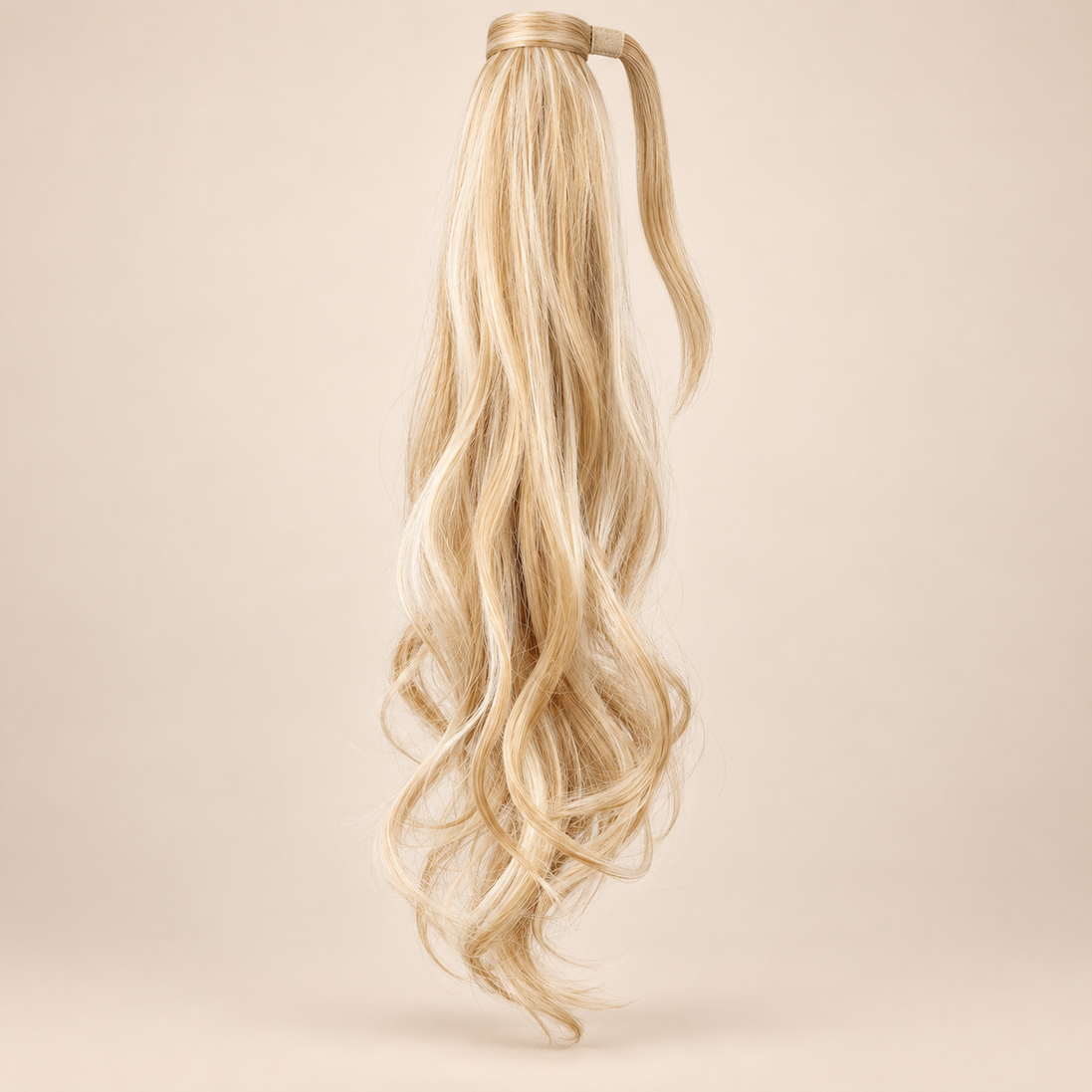 Wrap Around Ponytail 80 cm – Honing Platinablond Highlights P27/613 | De HaarBoetiek