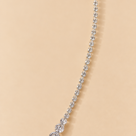 Zilveren Haarspeld met Strass Hanger – Elegant Haaraccessoire – De HaarBoetiek